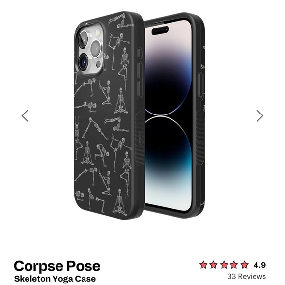 CORPSE POSE Skeleton Yoga Case - Black - Picture 2 of 3